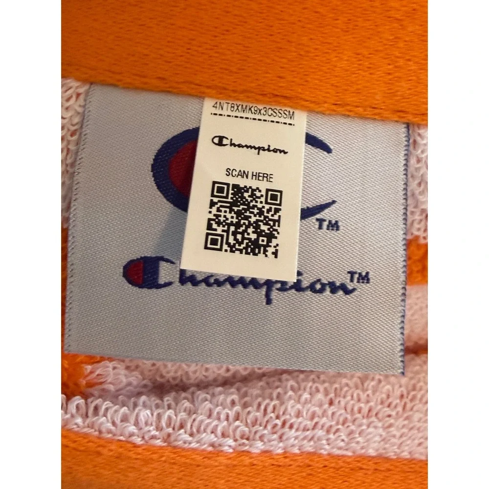Champion Basketball Court Jacquard Beach Towel Orange 100% Cotton 36x72 NWT